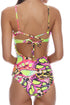 Luli Fama Flutter Halter Ring One Piece
